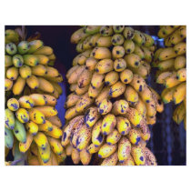 Bananas for sale at market, Puerto Rico Full Color Flyer