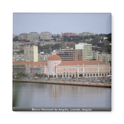 Banco Nacional de Angola, Luanda, Angola Refrigerator Magnet by beautifulclicks