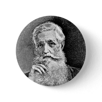 Bancroft ~ George Historian Diplomat Pinback Buttons by fotoshoppe