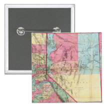 Bancroft's Map Of California, Nevada Pins
