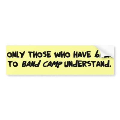 Band Camp Bumpersticker by egogenius