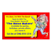 Band For Hire Business Cards
