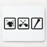 band gear drum guitars mic mouse pad