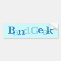 Band Geek Bumper Sticker