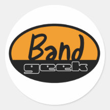 Band Geek Round Sticker