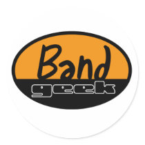 Band Geek Round Sticker