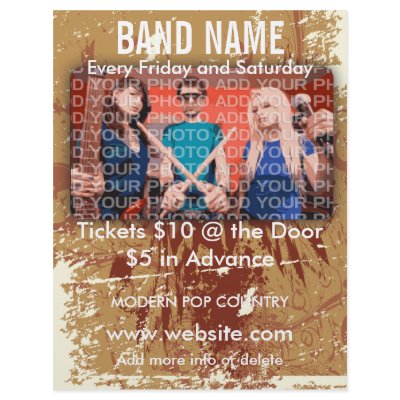 Band Name Music Flyer by ZazzleFlyers