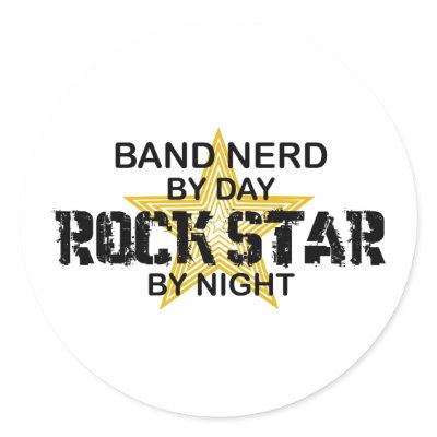 Band Nerd Rock Star by Night Sticker by poorrichards