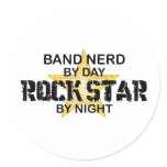 Band Nerd Rock Star by Night stickers