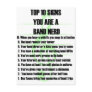Band Nerd Top 10 Postcard