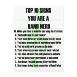 Band Nerd Top 10 postcards