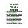 Band Nerd Top 10 Sticker
