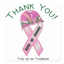 Band of Bosoms Thank You Sticker