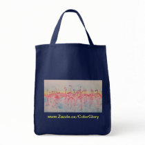 BAND ON THE RUN GROCERY TOTE CANVAS BAG