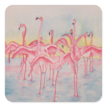 BAND ON THE RUN SQUARE STICKER