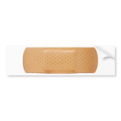 Bandage for Your Car Bumper Stickers
