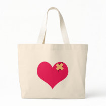Bandaged Heart Tote Bag