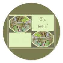 Banded Tussock Moth It's Twins New Baby Stickers