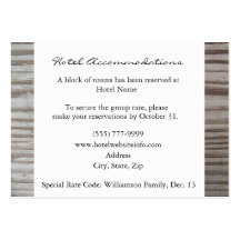 Banded Wood Hotel Accommodation Cards Business Card Template