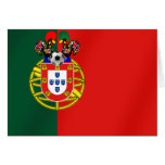 Bandeira Portuguesa Classica por Fás de Portugal Greeting Card