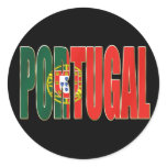 Bandeira Portuguesa - Marca "Portugal" por Fãs Round Sticker