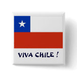 Bandera Viva Chile I Pinback Button