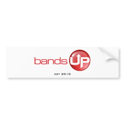 BandsUp Bumper Sticker for Your Favourite Band by BandsUp