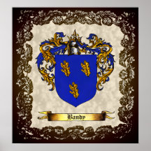 Bandy Shield / Coat of Arms Poster