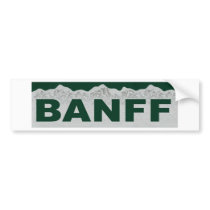 Banff, Alberta Bumper Sticker