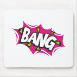 Bang Cartoon Pow Zap mousepads