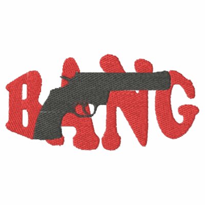 Bang Embroidered T-Shirt by superdumb