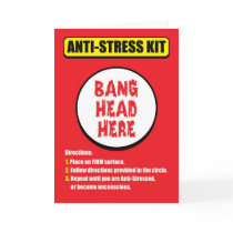 Bang Head Here Anti-Stress Card