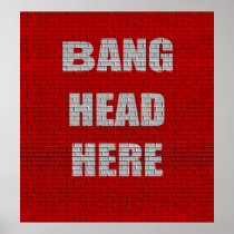 Bang Head Here Office Humour
