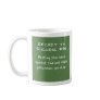 Banging your head against the wall coffee mug