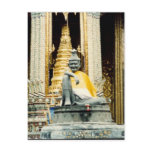 bangkok statue gold post cards