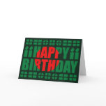 Bangladesh Flag Birthday Card