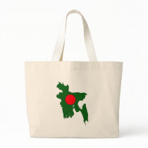Bangladesh Flag Map full size Bags