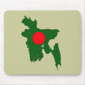Bangladesh flag map mousepads