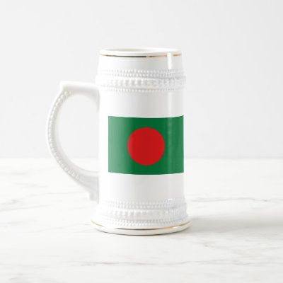 Bangladesh Flag ~ Map Mug by FlagAndMap