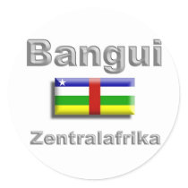 Bangui Runder Aufkleber