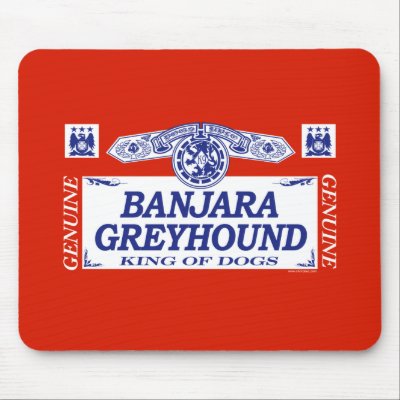Banjara Greyhound Mousemat by dogbreedz