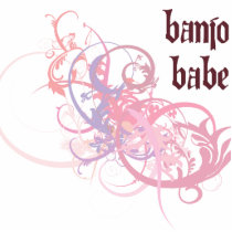 Banjo Babe Photo Cutout