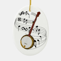 Banjo Christmas Tree Ornament