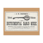 Banjo Music Postcard