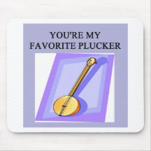 banjo player design mousemat