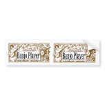 Banjo Player Stickers Bumper Sticker