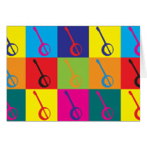 Banjo Pop Art Greeting Cards