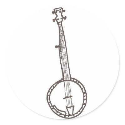 BANJO ROUND STICKERS by stradavarius