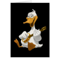Banjo-Strummin' Duck Card (Blank Inside)
