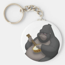 Banjo-Strummin' Gorilla Keychain